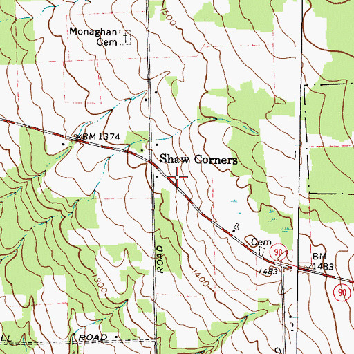 Topographic Map of School Number 5 (historical), NY