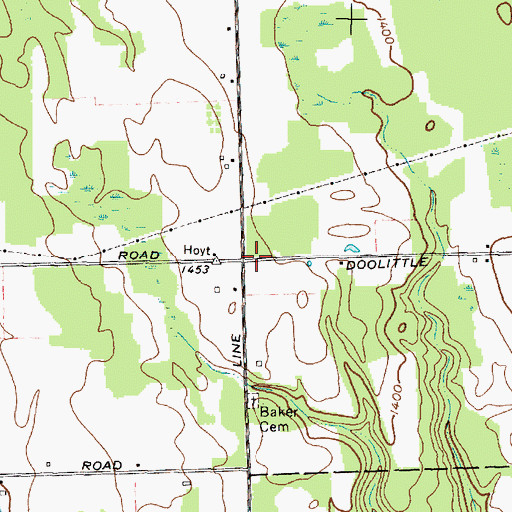 Topographic Map of School Number 6 (historical), NY