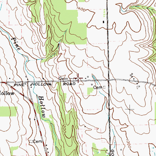 Topographic Map of School Number 8 (historical), NY