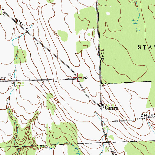 Topographic Map of School Number 5 (historical), NY