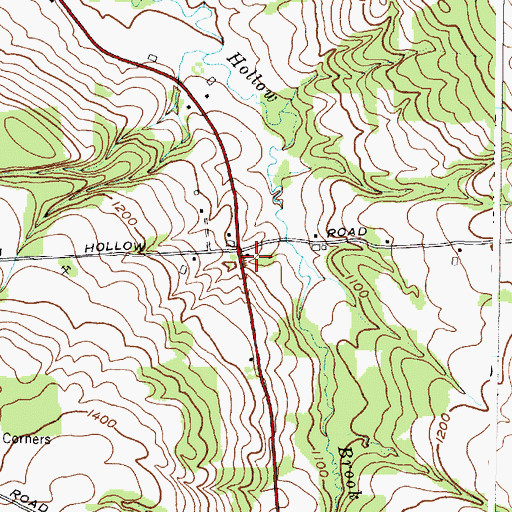 Topographic Map of School Number 10 (historical), NY