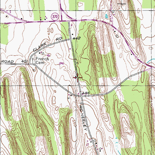 Topographic Map of School Number 10 (historical), NY