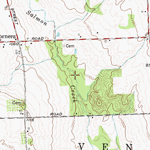 Topographic Map of Woods Mill Pond (historical), NY