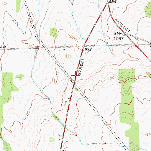 Topographic Map of School Number 3 (historical), NY