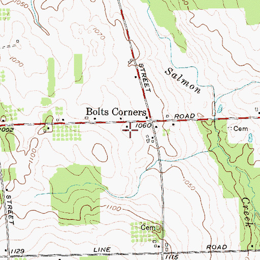 Topographic Map of School Number 4 (historical), NY