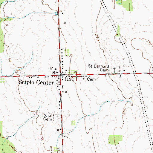 Topographic Map of School Number 4 (historical), NY