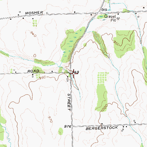 Topographic Map of School Number 6 (historical), NY