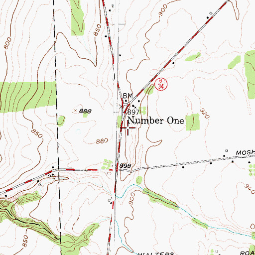 Topographic Map of School Number 9 (historical), NY