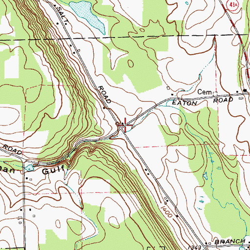 Topographic Map of School Number 2 (historical), NY