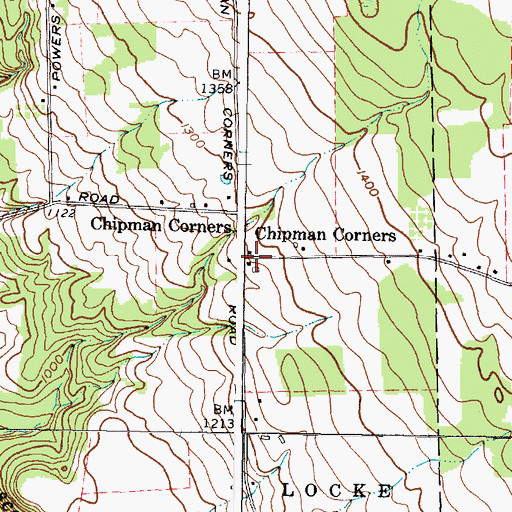 Topographic Map of School Number 3 (historical), NY