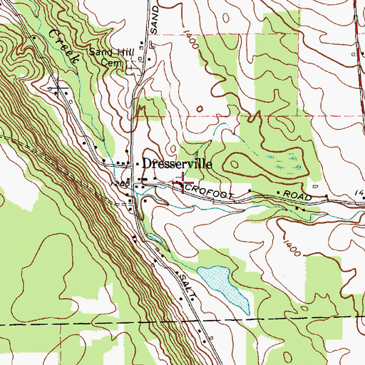 Topographic Map of School Number 3 (historical), NY