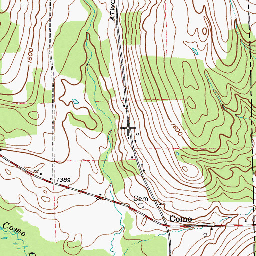 Topographic Map of School Number 4 (historical), NY