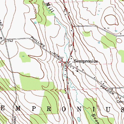 Topographic Map of School Number 5 (historical), NY