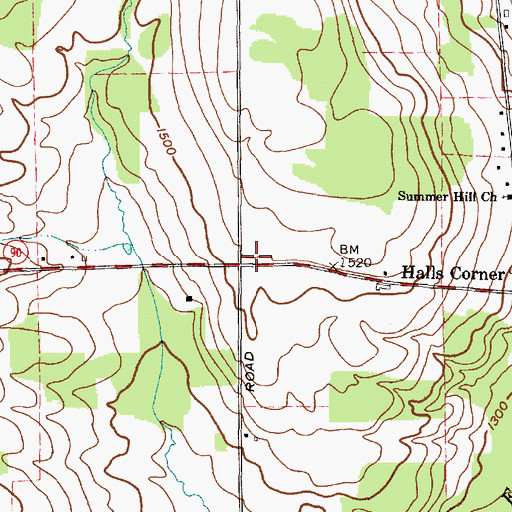 Topographic Map of School Number 6 (historical), NY
