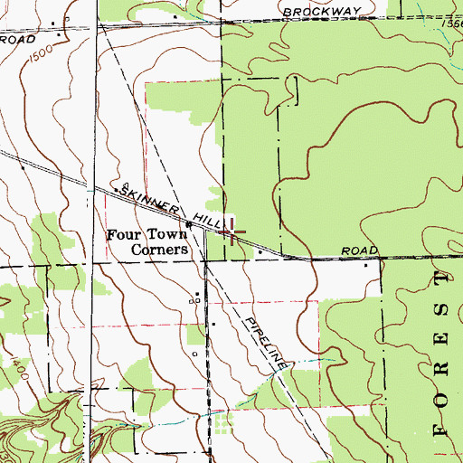 Topographic Map of School Number 6 (historical), NY