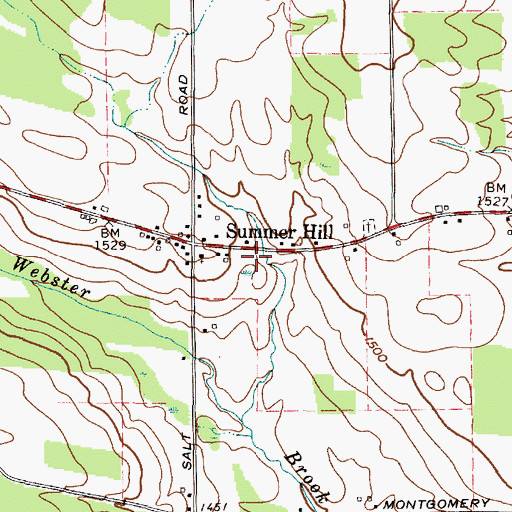 Topographic Map of School Number 8 (historical), NY