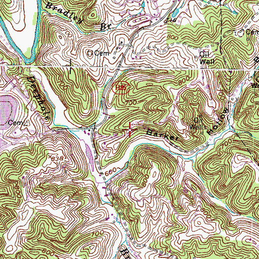 Topographic Map of Deephole (historical), KY