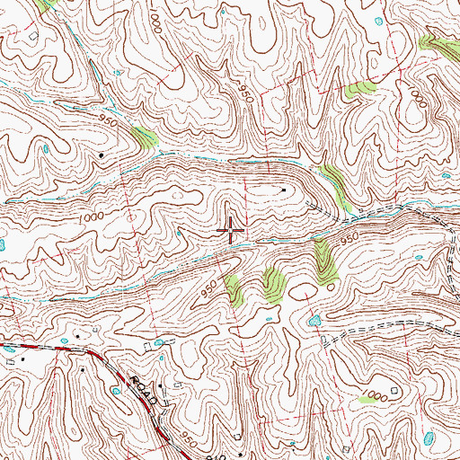 Topographic Map of Pleasant Ridge (historical), KY