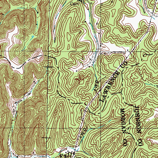 Topographic Map of Brig Post Office (historical), KY