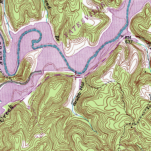 Topographic Map of Prosperity Post Office (historical), KY