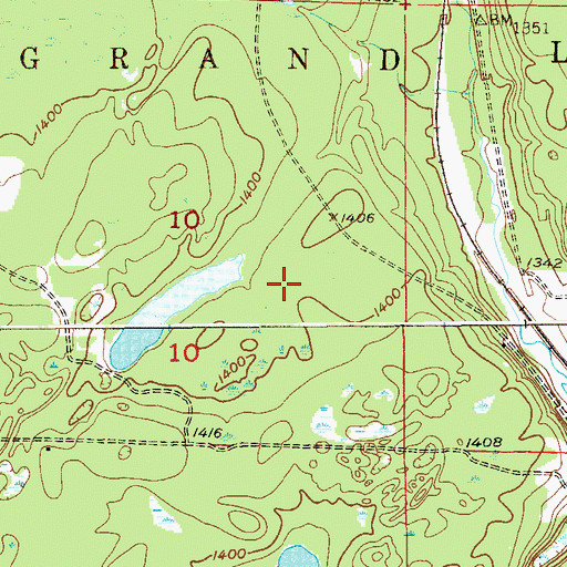 Topographic Map of Anatol Post Office (historical), MN