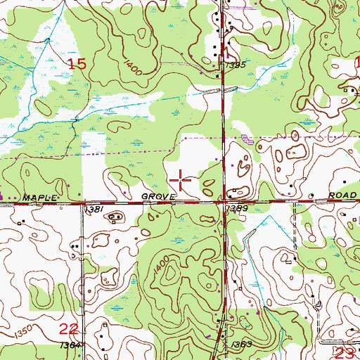Topographic Map of Hermantown Police Department, MN