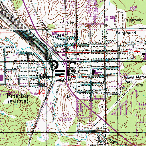Topographic Map of Lakeshore Celebration Church, MN