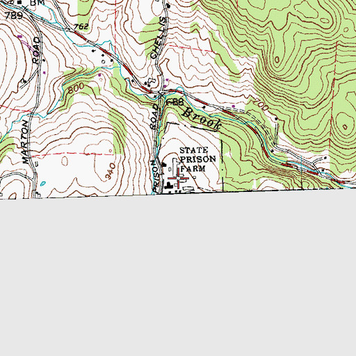 Topographic Map of Southeast State Correctional Facility - Windsor, VT