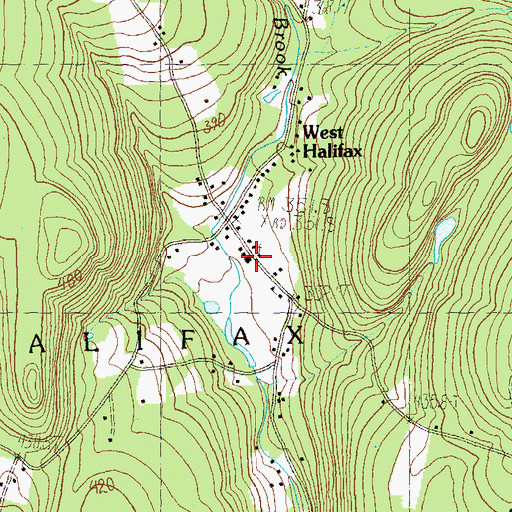 Topographic Map of Halifax Fire Company, VT