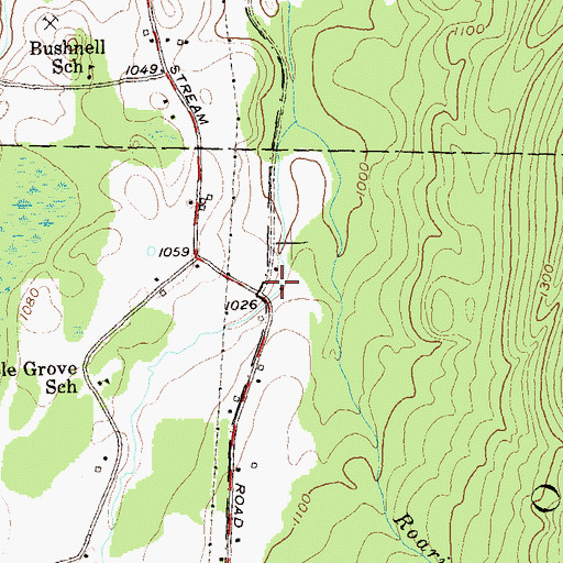 Topographic Map of Pownal Valley Fire Department - East Station, VT