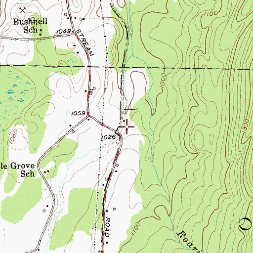 Topographic Map of Pownal Valley Fire Department - East Station, VT
