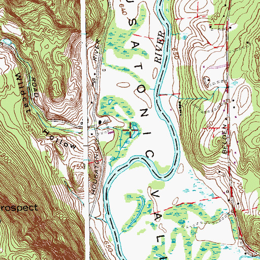 Topographic Map of Wildcat Hollow, CT