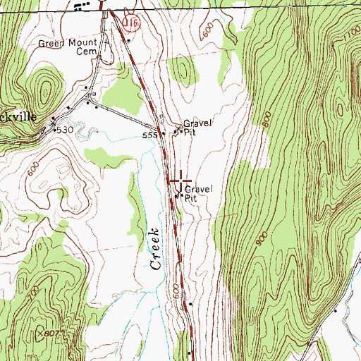 Topographic Map of Starksboro Volunteer Fire Department Station 1, VT