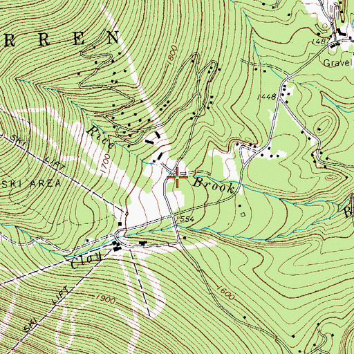 Topographic Map of Warren Volunteer Fire Department Sugarbush Substation, VT