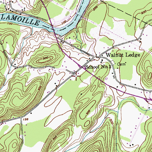 Topographic Map of Colchester Center Volunteer Fire Company - Champlain Station, VT
