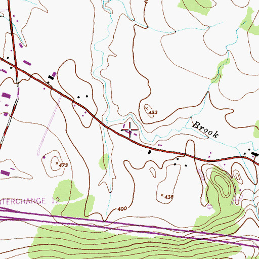 Topographic Map of Williston Fire Department Station 1, VT