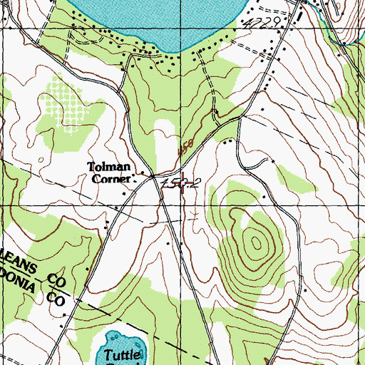 Topographic Map of Greensboro Fire Department, VT