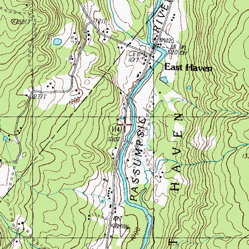 Topographic Map of East Haven Volunteer Fire Department, VT