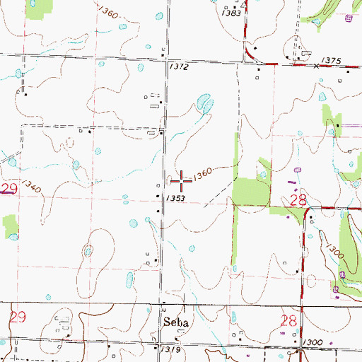 Topographic Map of Centerton Gamble Elementary School, AR