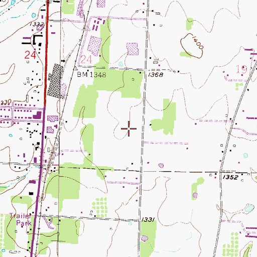 Topographic Map of Russell D.Jones Elementary School, AR
