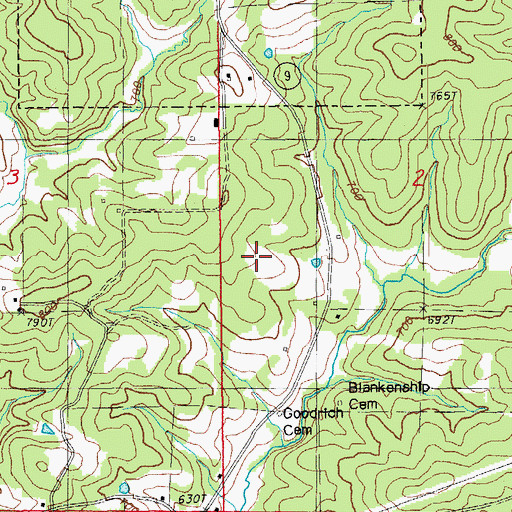 Topographic Map of Izard County Consolidated Middle School, AR