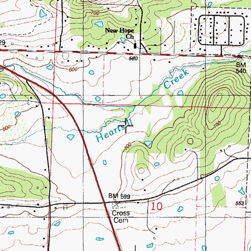 Topographic Map of Westwood Elementary School, AR