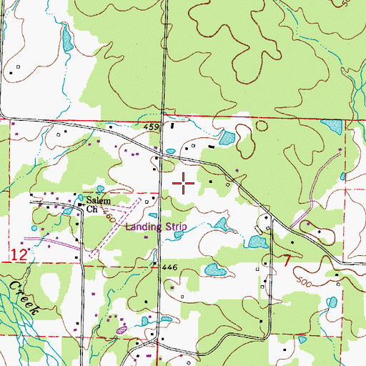 Topographic Map of Bethel Middle School, AR