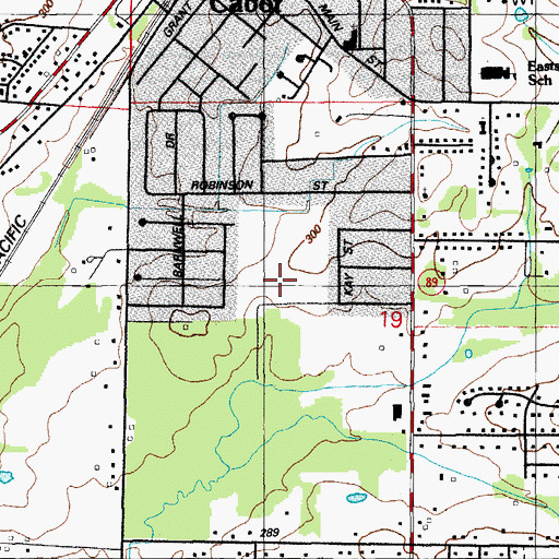 Topographic Map of Central Elementary School, AR