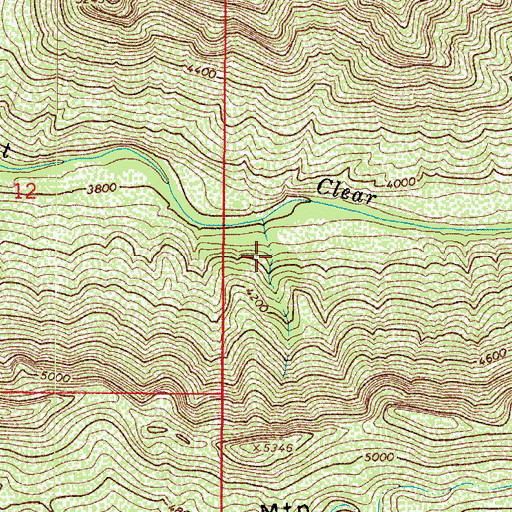 Topographic Map of Clear Creek Number One Spring, AZ