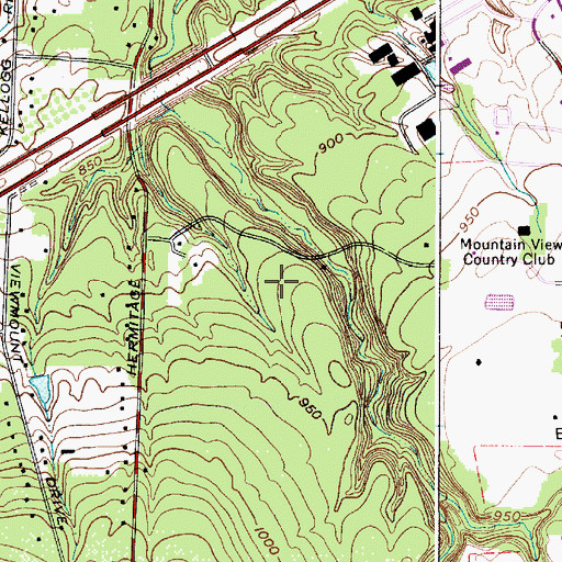 Topographic Map of Little Mountain Country Club, OH