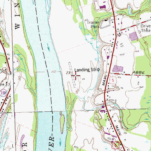 Topographic Map of Balchs Airpark (historical), CT