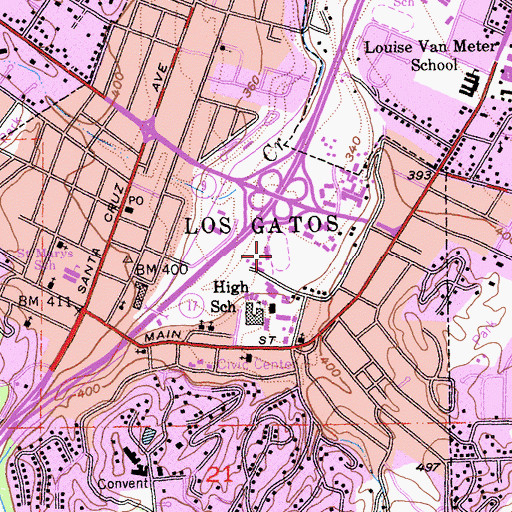 Topographic Map of Helm Field, CA