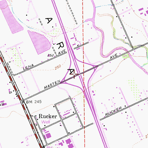 Topographic Map of Exit 360, CA
