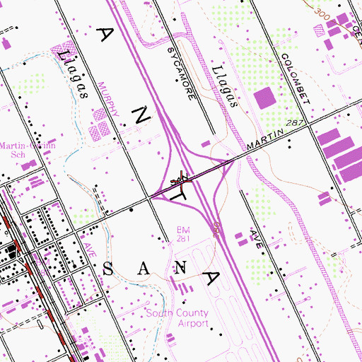 Topographic Map of Exit 362, CA